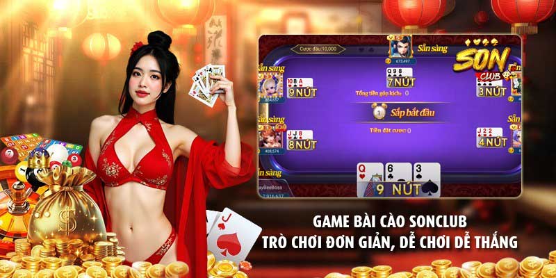 Game bài cào Sonclub – Trò chơi đơn giản, dễ chơi dễ thắng