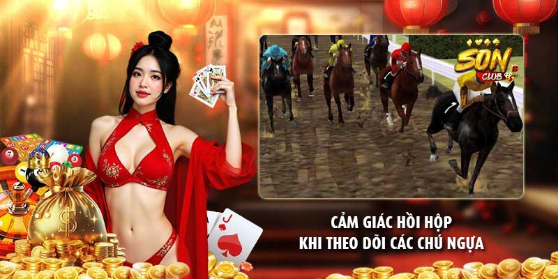 Cảm giác hồi hộp khi theo dõi các chú ngựa
