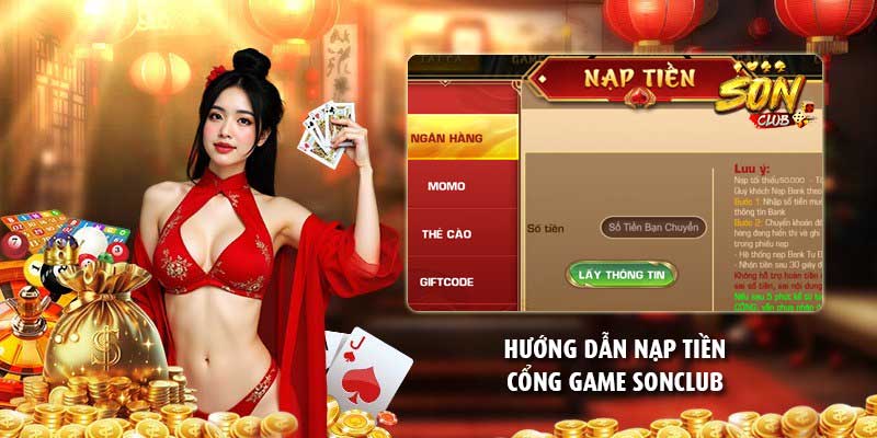 Hướng dẫn nạp tiền cổng game Sonclub
